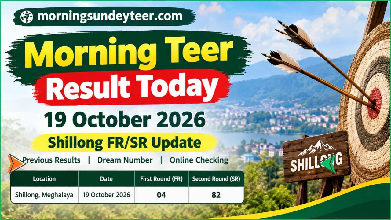 Morning Teer Result Today 19 October 2026: Shillong FR/SR and Previous Records